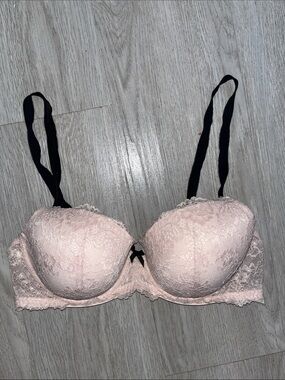 Victorias Secret Lace Dream Angels Lined Demi Push-Up Bra 38C